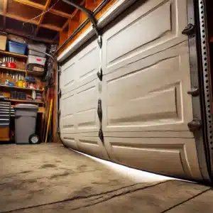 garage door not closing all the way