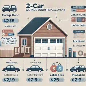 2 car garage door replacement cost